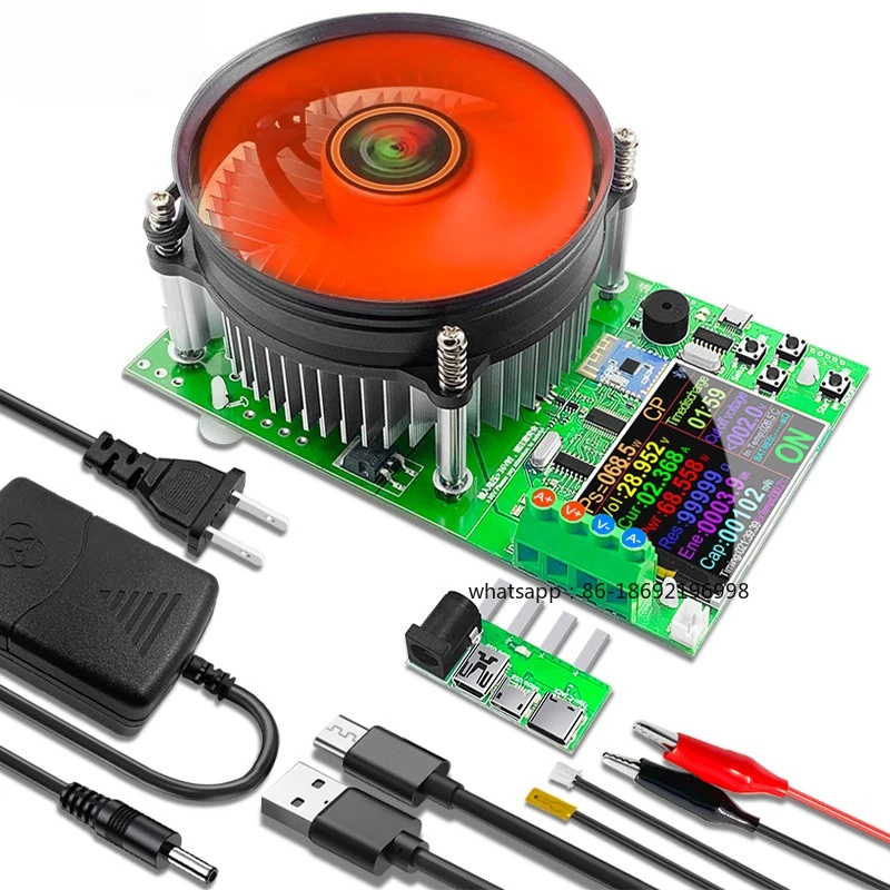 150W 25A Battery Capacity 4-wire Tester DC USB Tester Electronic Load Lithium Discharge Monitor Power Supply Checker with PC APP