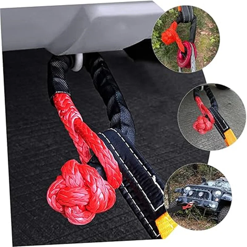 Car Towing Rope Soft Release Buckle Wear-resistant/pull Resistant Rescue Rope Outdoor Emergency Towing Rope Road Rescue Tool