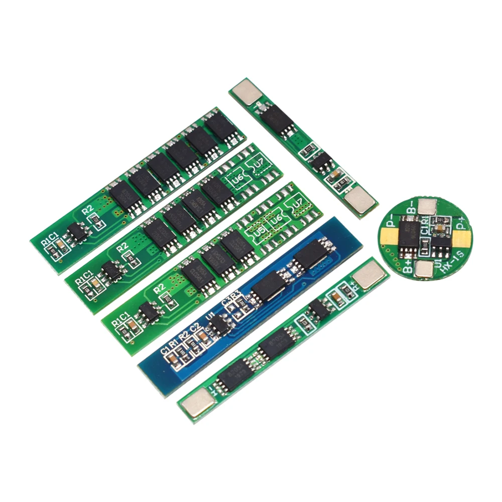 WAVGAT 5PCS 1S 2S li-ion BMS PCM battery protection board 2.5A 5A 10A 15A pcm for 18650 lithium ion li battery