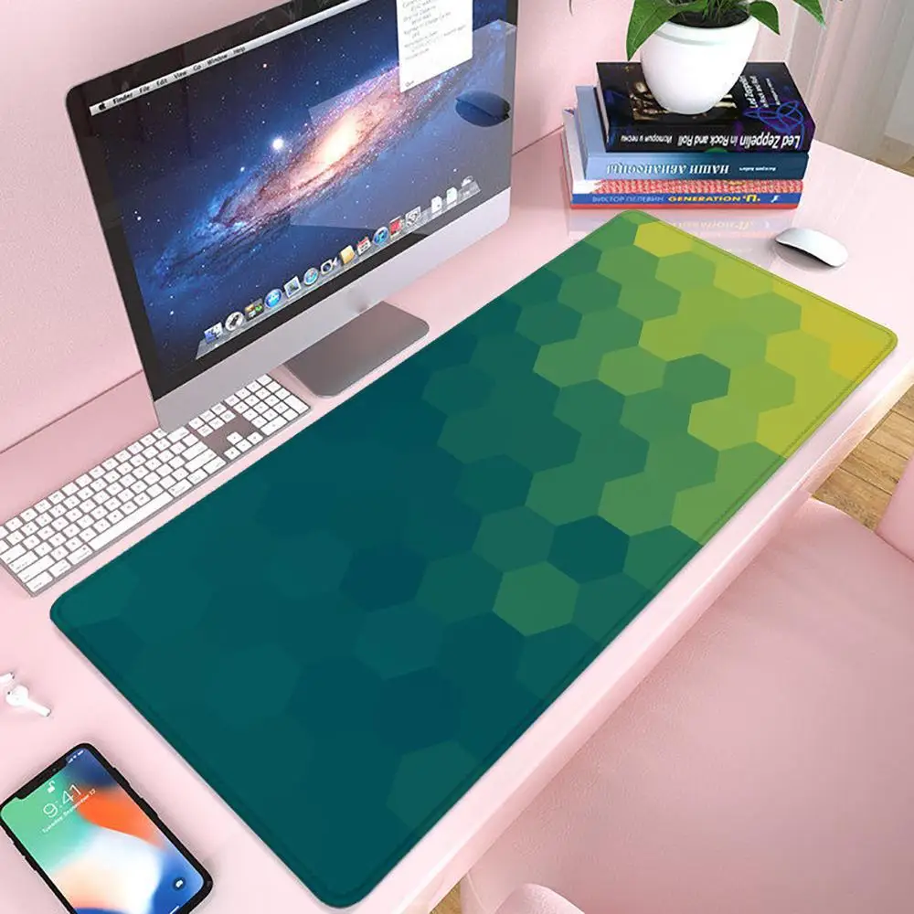 

Шестигранный коврик для мыши, игровой коврик для мыши 900 × 400, геймерский коврик для мыши Xxl, офисные аксессуары, длинный коврик для клавиатуры, коврик для компьютерного стола
