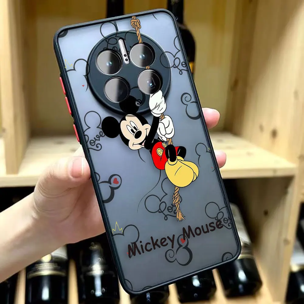 Matte Phone Case For Huawei MATE 30 20 NOVA 5T 7 7I 6 7 SE 9 Y70 HONOR 20 30S 50 70 90 Case Capa Pretty M-Mickey M-Minnie Mouse