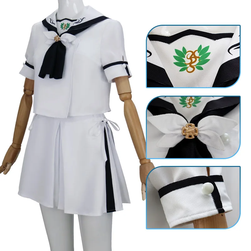 アニメ Zomer Zakken Shiroha Naruse コスプレ衣装ウィット JK Pak Rok Kous ハロウィンパーティー voor Vrouwen Meisjes カーニバル衣装