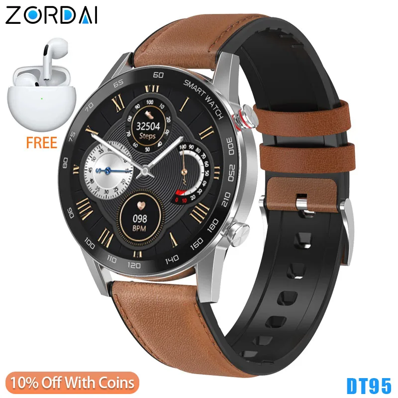 Zordai DT95 Smart Watch Men Women Smartwatch For iPhone Samsung Xiaomi Huawei Heart Rate Monitor Sport Fitness Waterproof IP68