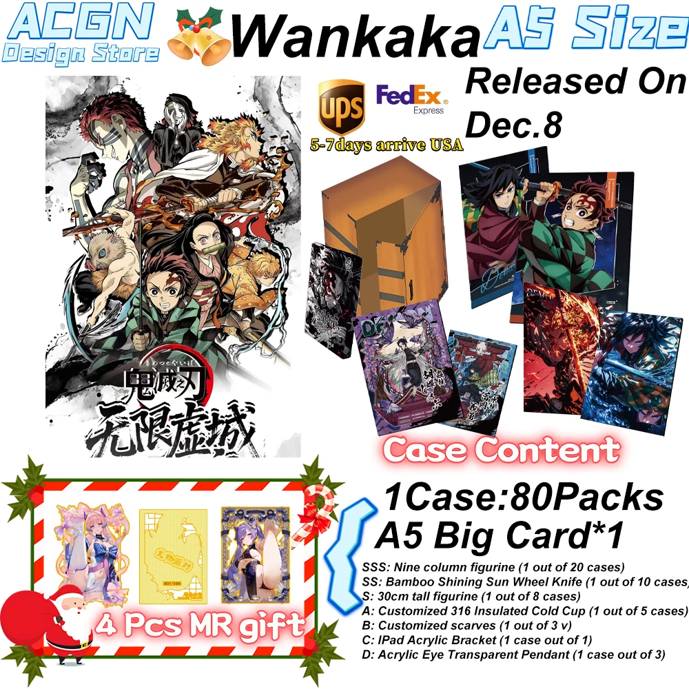 

Wholesales 2025 Wanka Cultural and Creative Demon Slayer: Infinite City Battle Eternal Night Series Them Gift Playing Card