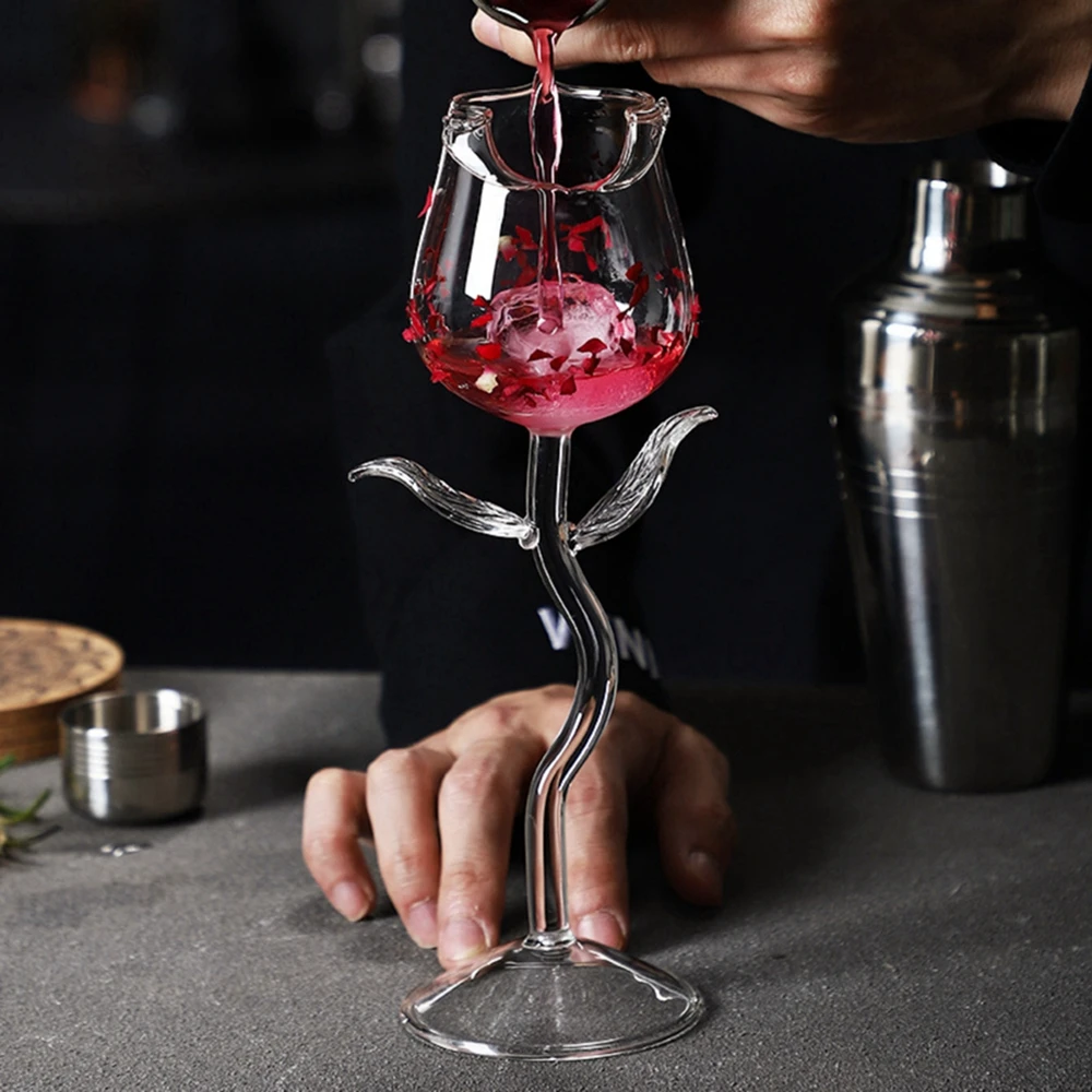 Creative Wine Glass Cup Beer Juice High Boron Martini Cocktail Glasses Perfect Gift for Bar Decoration Universal Cup