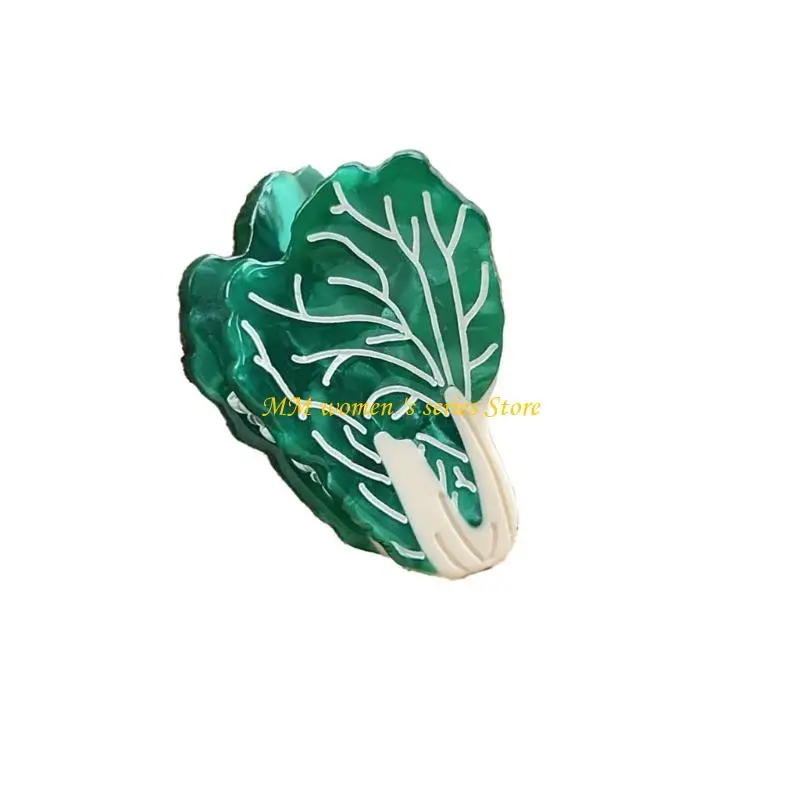 Q39C خلات دبابيس الشعر لطيف الخضار شكل مشبك شعر متعدد الأغراض للفتيات اكسسوارات الحفلات ذيل الحصان الجانب التصميم اليومي