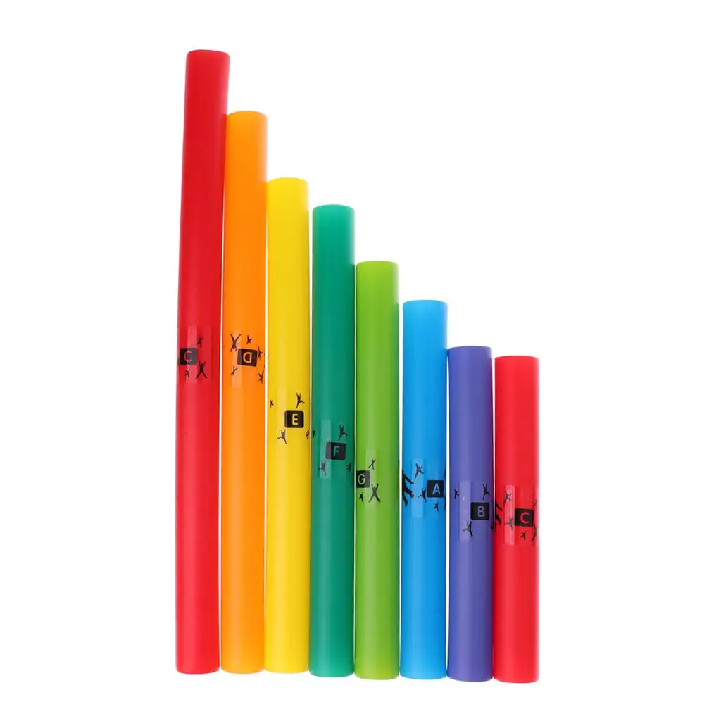 8 Tones Diatonic Scale Set Musical Percussion Instrument Tubes