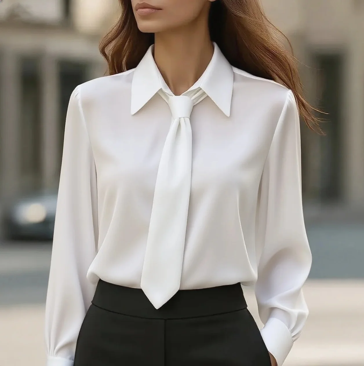 Thumbnail 2 - #7 Latest Womens Office Work Blouses Offers