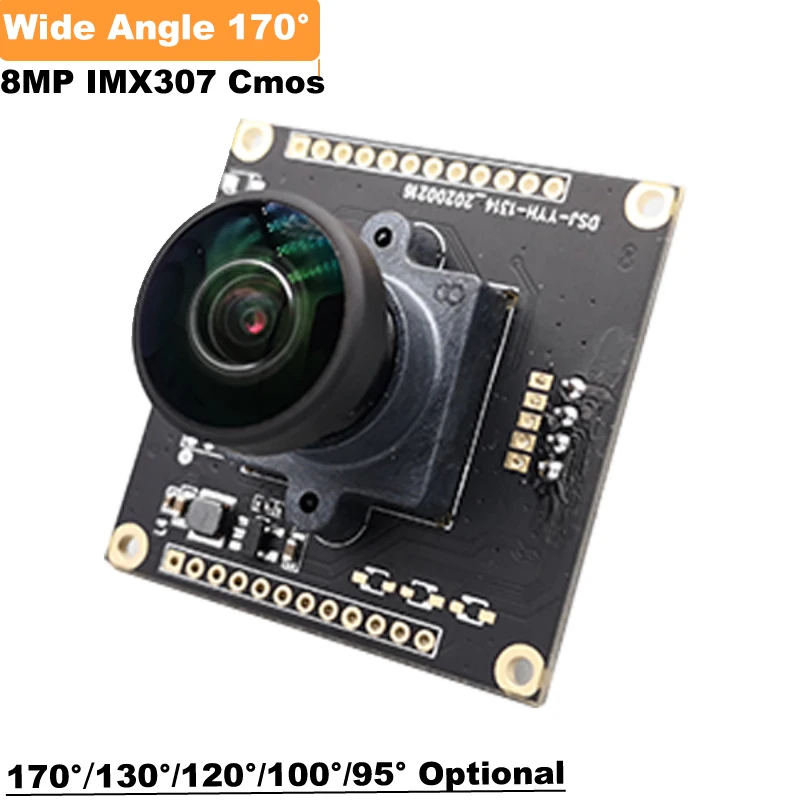 UHD 4K 8MP IMX317 Sensor 1/2.8 inch 170 Degree Wide Angle Maximum Resolution 3840x2160 Mjpeg 30fps UVC Mini USB Camera Module