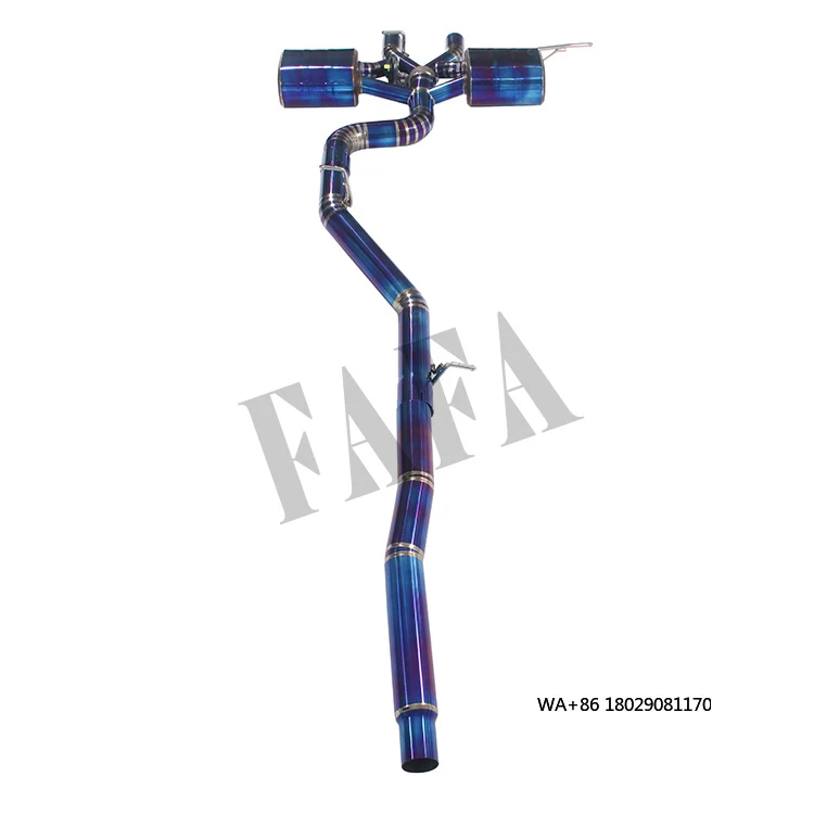 

For 6R R20 2.0T 10 Titanium Alloy Downpipe Exhaust System in Cat Back Exhaust Pipe Tail Section