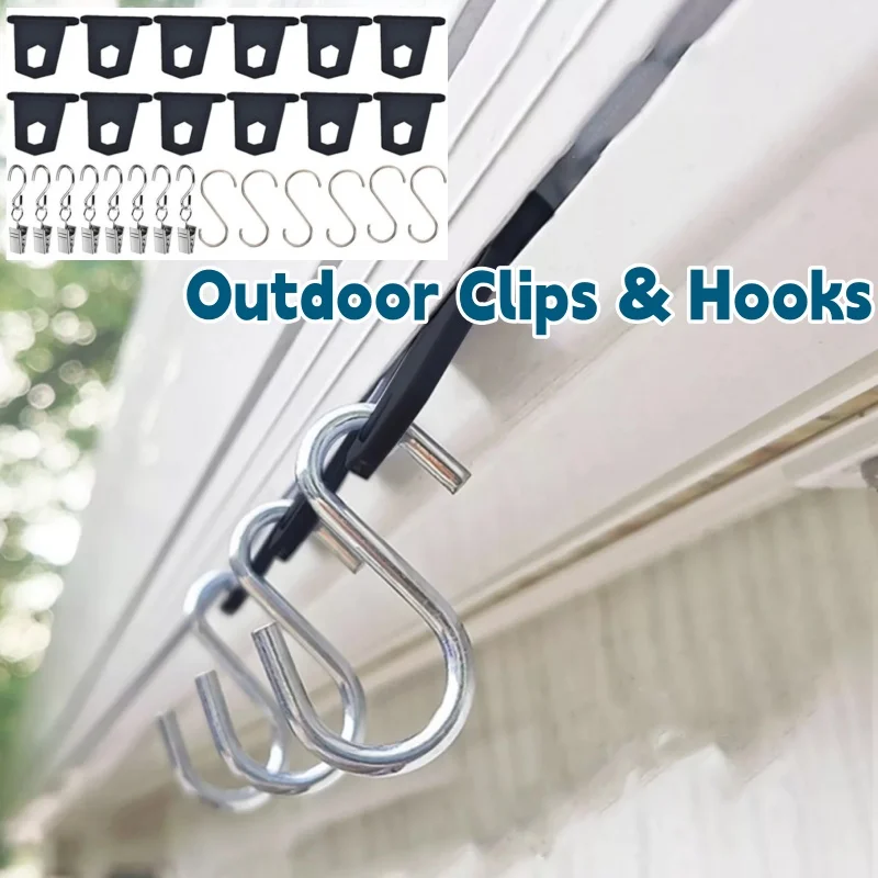 

3 Styles Outdoor Camping Awning Rail Hanger Clips & Hooks Motorhome RV Caravan Camper Accessories