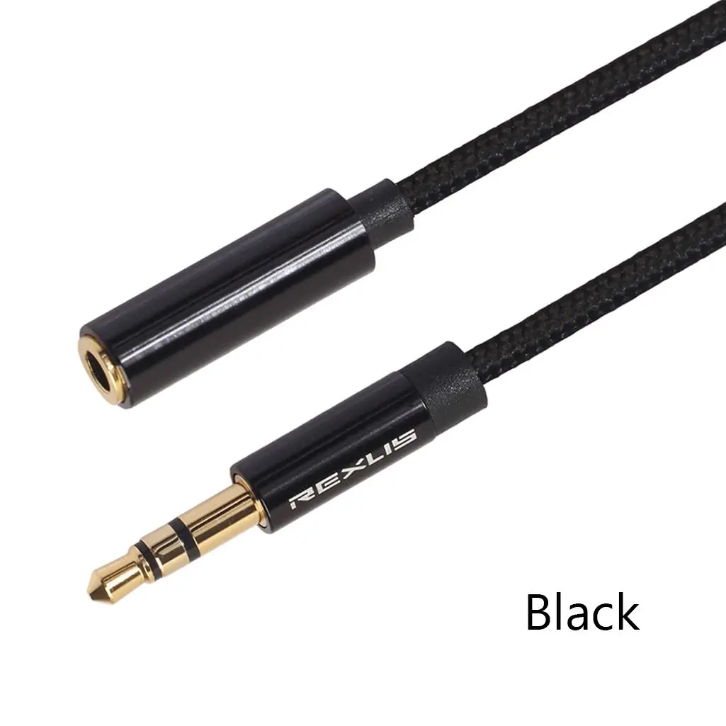 Premium Earphone Stereo Extender Aux Cord Audio Extension Cable Male to Female For PC Laptop Phone Car Speaker