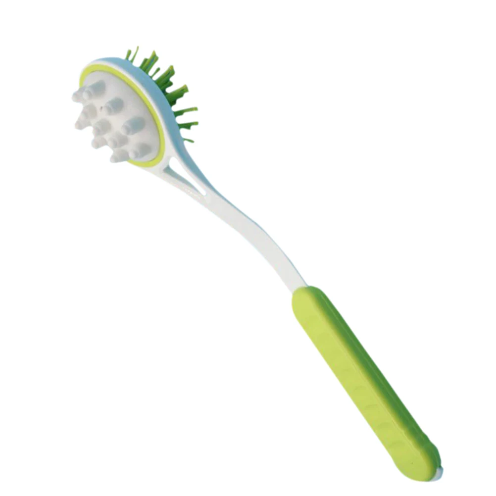 

1 шт., массажный молоток, силиконовый двухсторонний прочный телескопический массажный инструмент для спины, шеи, плеч, снимает усталость, улучшает кровообращение