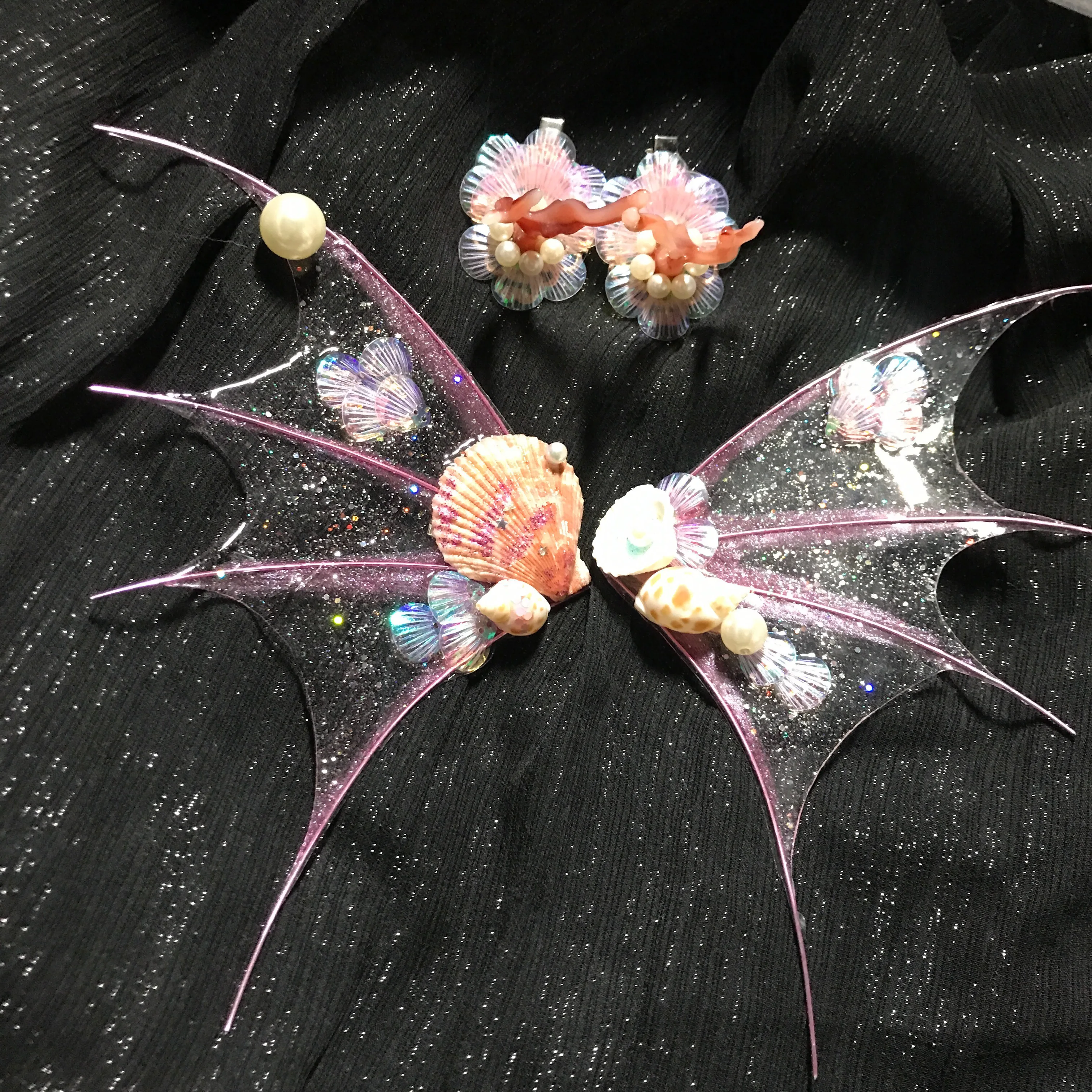 COS oreilles de sirène coiffure fée assistant cheveux accessoires oreilles de requin sirène accessoires Photo Cosplay accessoires plongée fée