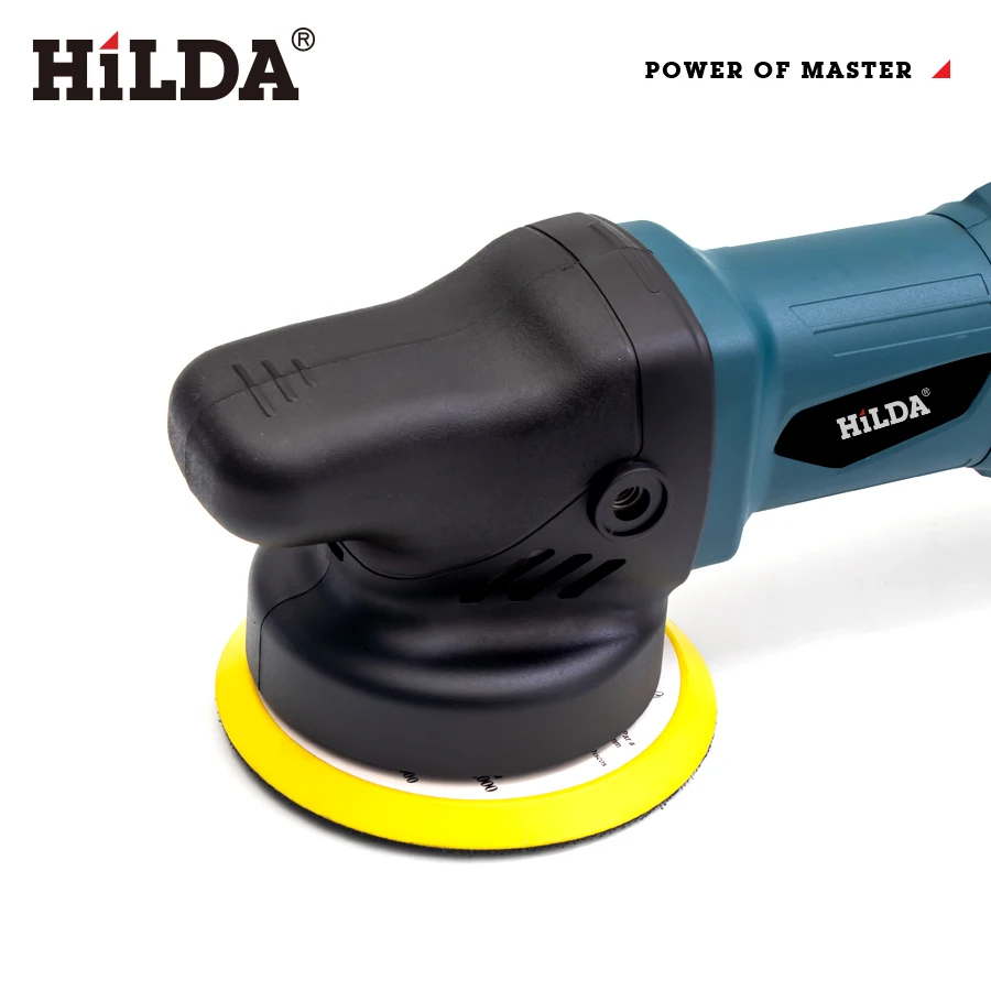 HILDA Car Polishing Machine 5inch Orbit Dual Action Auto Polisher Variable Speed Sander Buffing Waxing Machine 980W