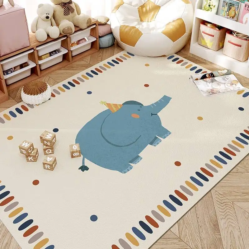 Instagram Thickened Living Room Carpet, Dirt Resistant Leather, Children's Room Climbing Mat, Bedroom PVC Waterproof Floor Mat