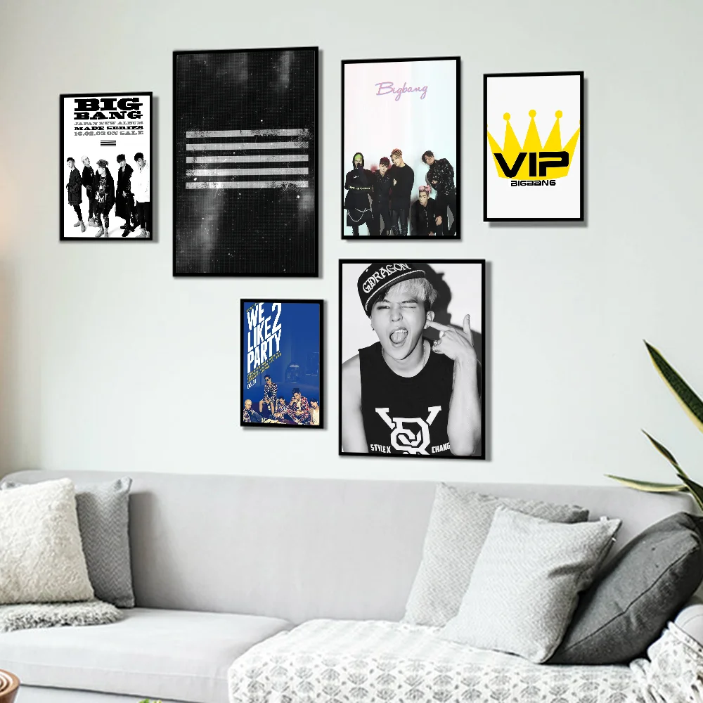 BIGBANG Anime Posters Sticky Whitepaper Sticker DIY Room Bar Cafe Kawaii Room Decor