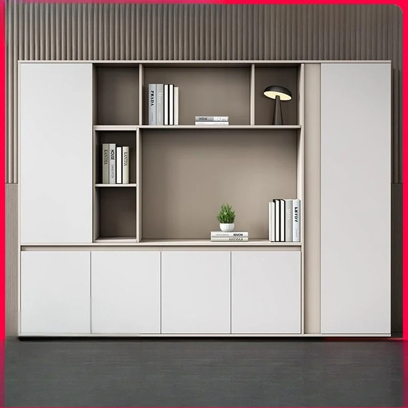 Office File Cabinet Information Cabinet Wooden Modern Simple Bookcase Boss Background Cabinet Locker Wall Locker