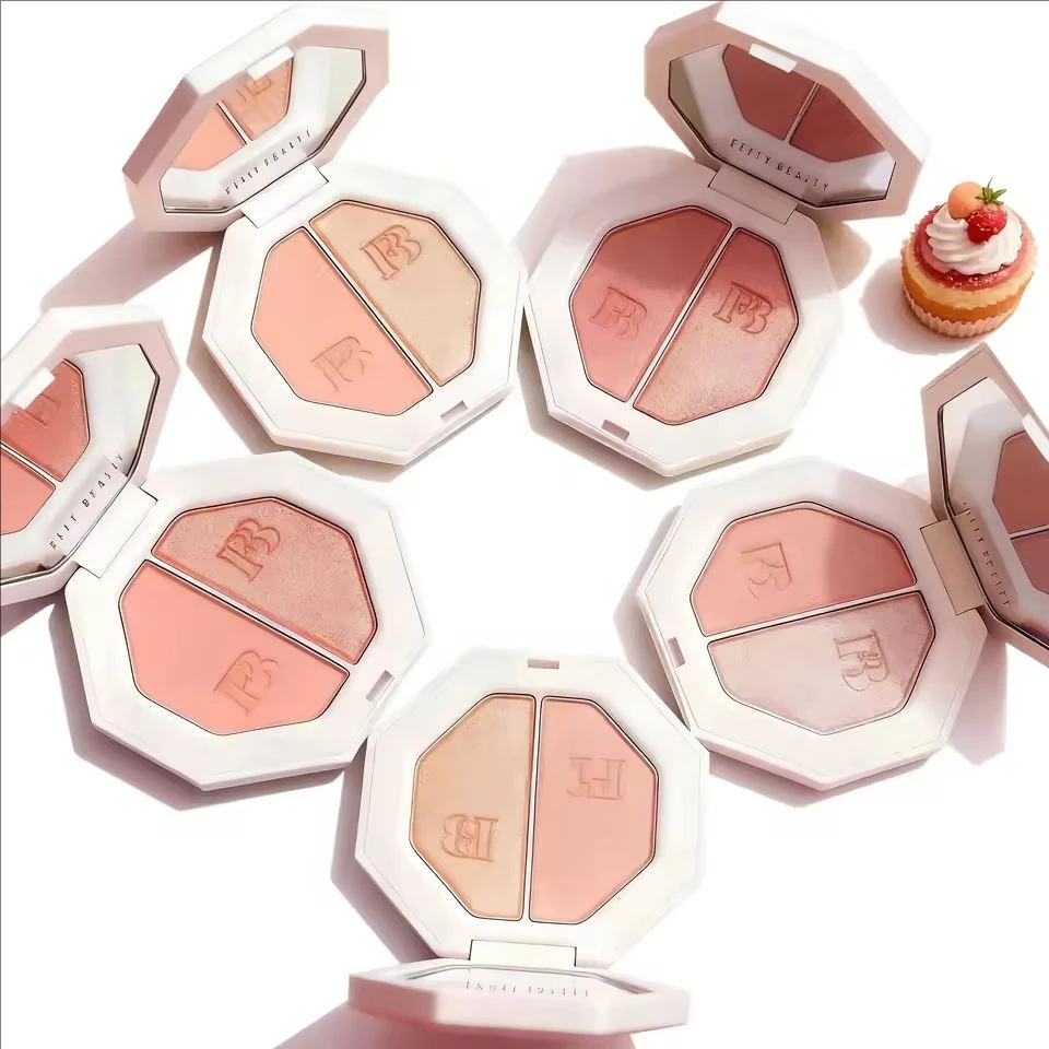 جديد Fenty Beauty المحمولة Killawatt تمييز ثلاثية الأبعاد وردة ماسية الحجاب Lluminator لوحة الوجه متلألئ الطبيعية الكنتوري عصا #1