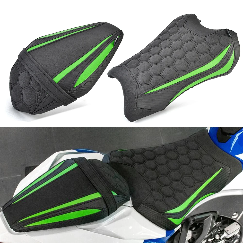 ZX10R ZX10RR Motorcycle Front Rider Rear Passenger Solo Seat Cowl Cushion Pad For Kawasaki Ninja ZX-10R ZX-10RR ZX 10R 2021-2025