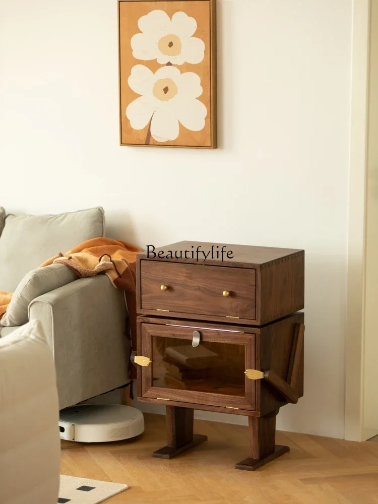 All solid wood robot cabinet Nordic living room modern versatile creative storage cabinet