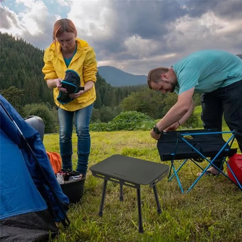 

A99I-Portable Table & Stool Combo, Aluminum Alloy Outdoor Table Ideal For Outdoor Activities