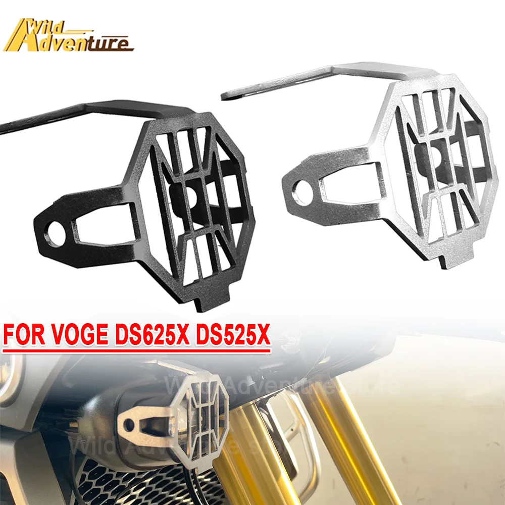 

625DSX 525DSX Motorcycle LED Fog Light Protector Guard Lamp Cover For VOGE DS625X DS525X DSX625 Spotlight Auxiliary Light Guard