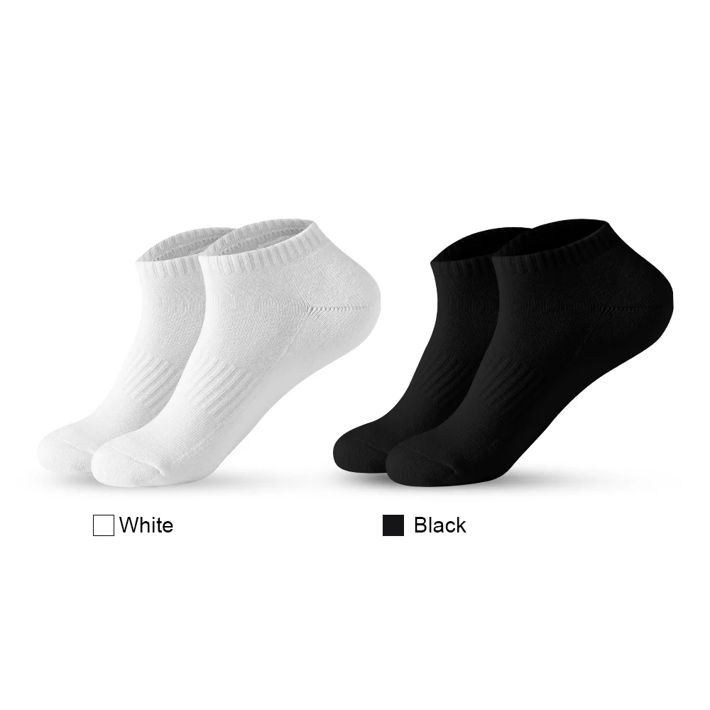 Calcetines cortos de algodón para hombre y mujer, medias tobilleras de malla transpirable, suaves, informales, deportivas, 5 pares