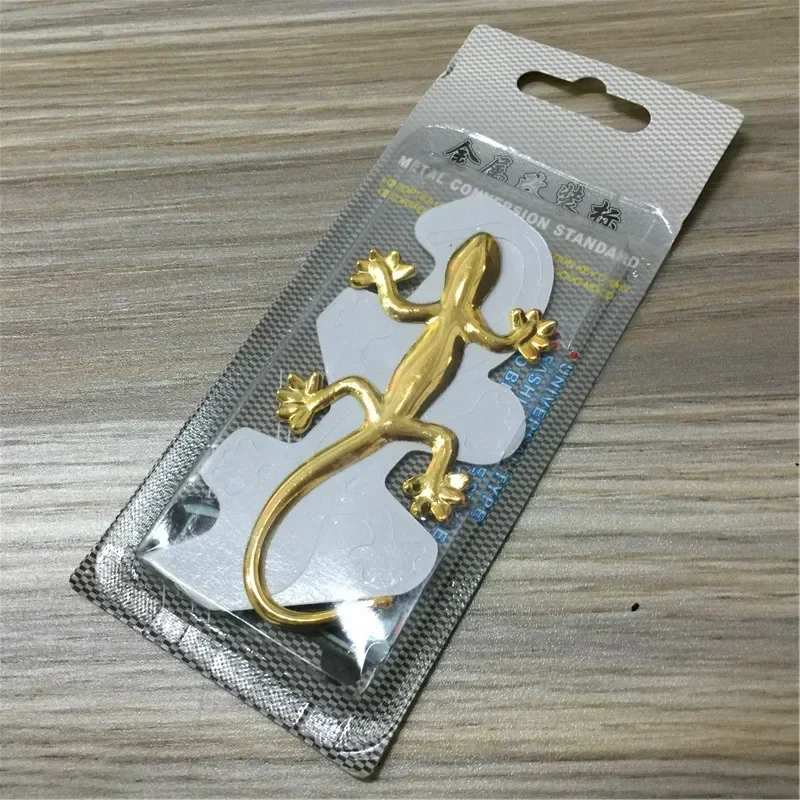 10pcs for Pure metal gecko car stickers stereo personalized car stickers car decoration stickers gecko meaning Bihuo