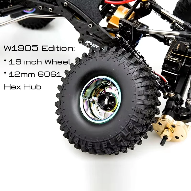 Rhino Crawler YUE ONE V2 1:10 RTR Edition 80A ESC S12 Sporty Brushless Motor 45KG Servo RC Car Parts Toys