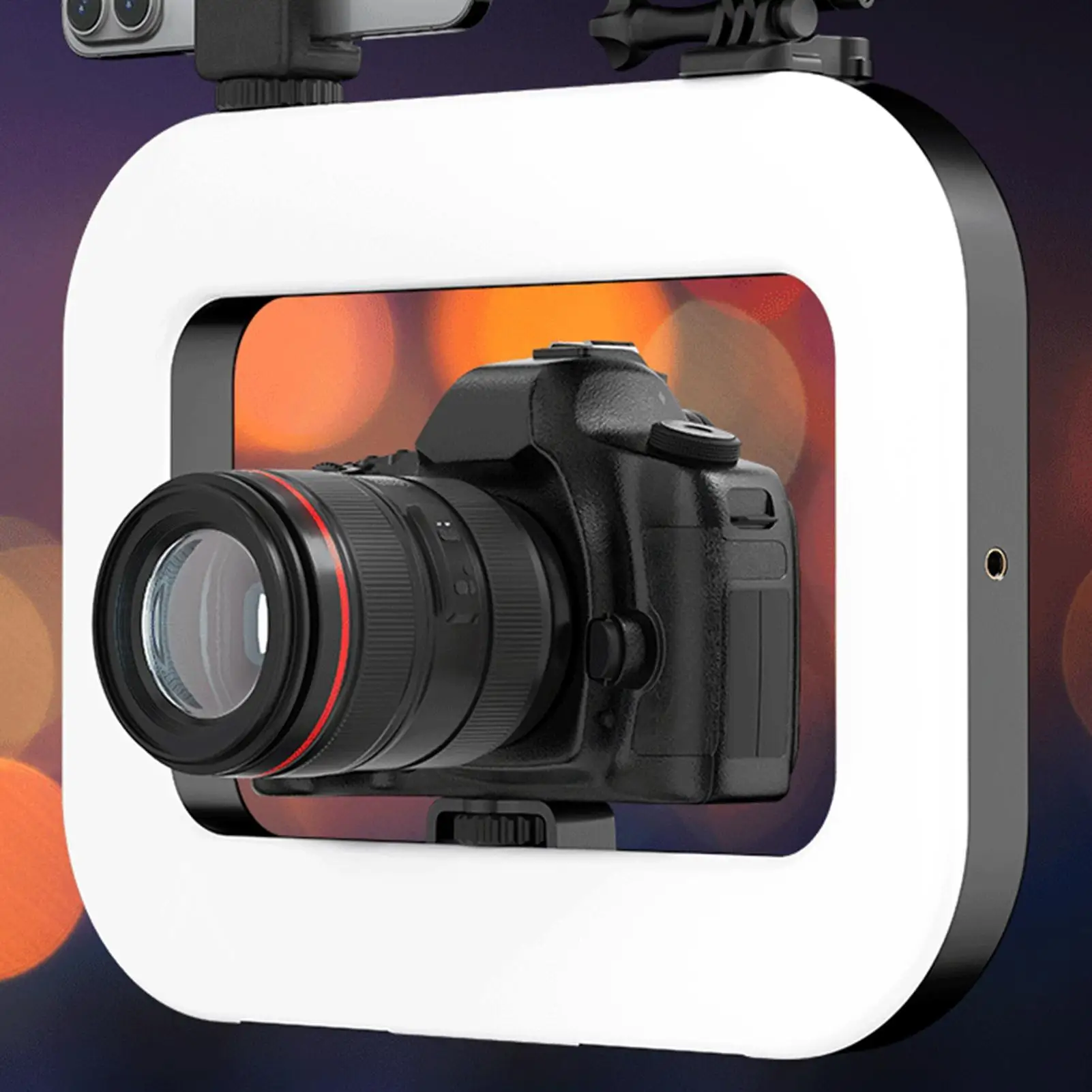 새로운 휴대용 링 LED 충전식 보조광 휴대폰 라이브 방송 사진 촬영 데스크탑 셀카 조명