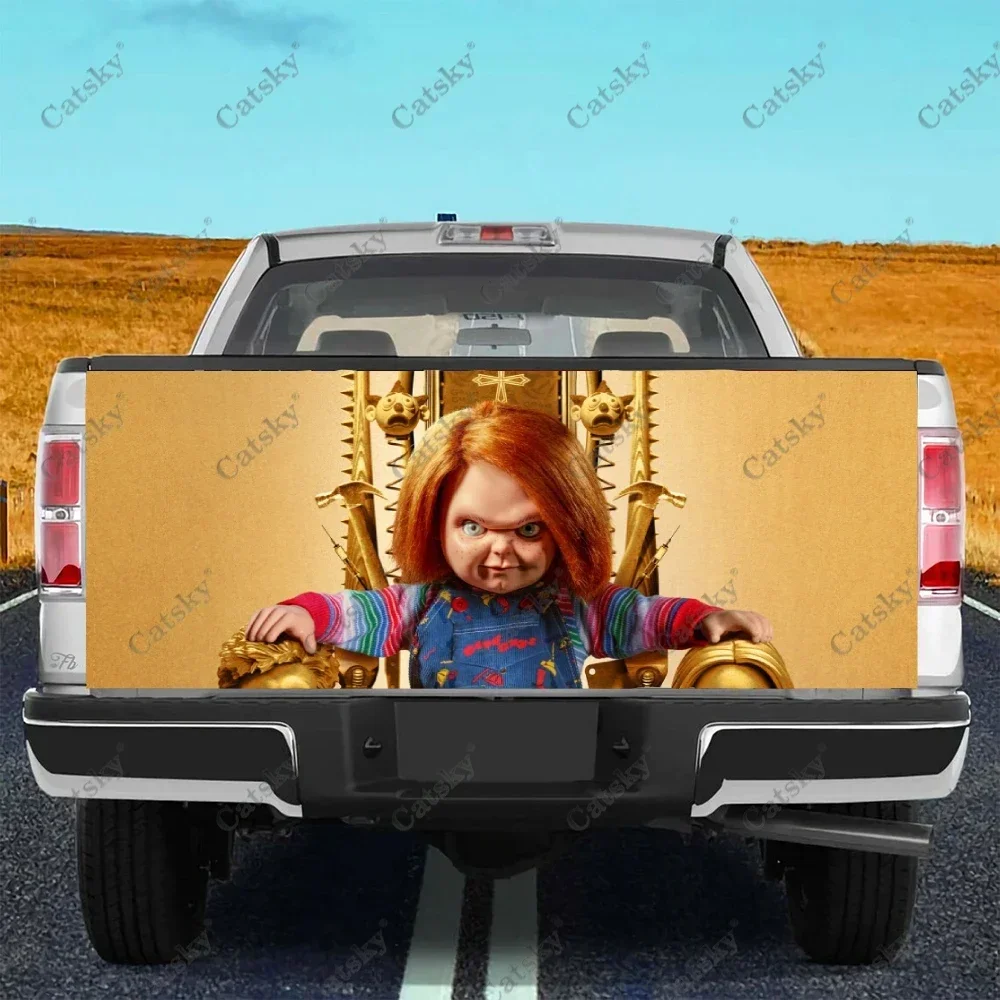 

Chucky horror movie Car stickers, truck rear decoration, painting, car modification stickers, car accessories, rear decals