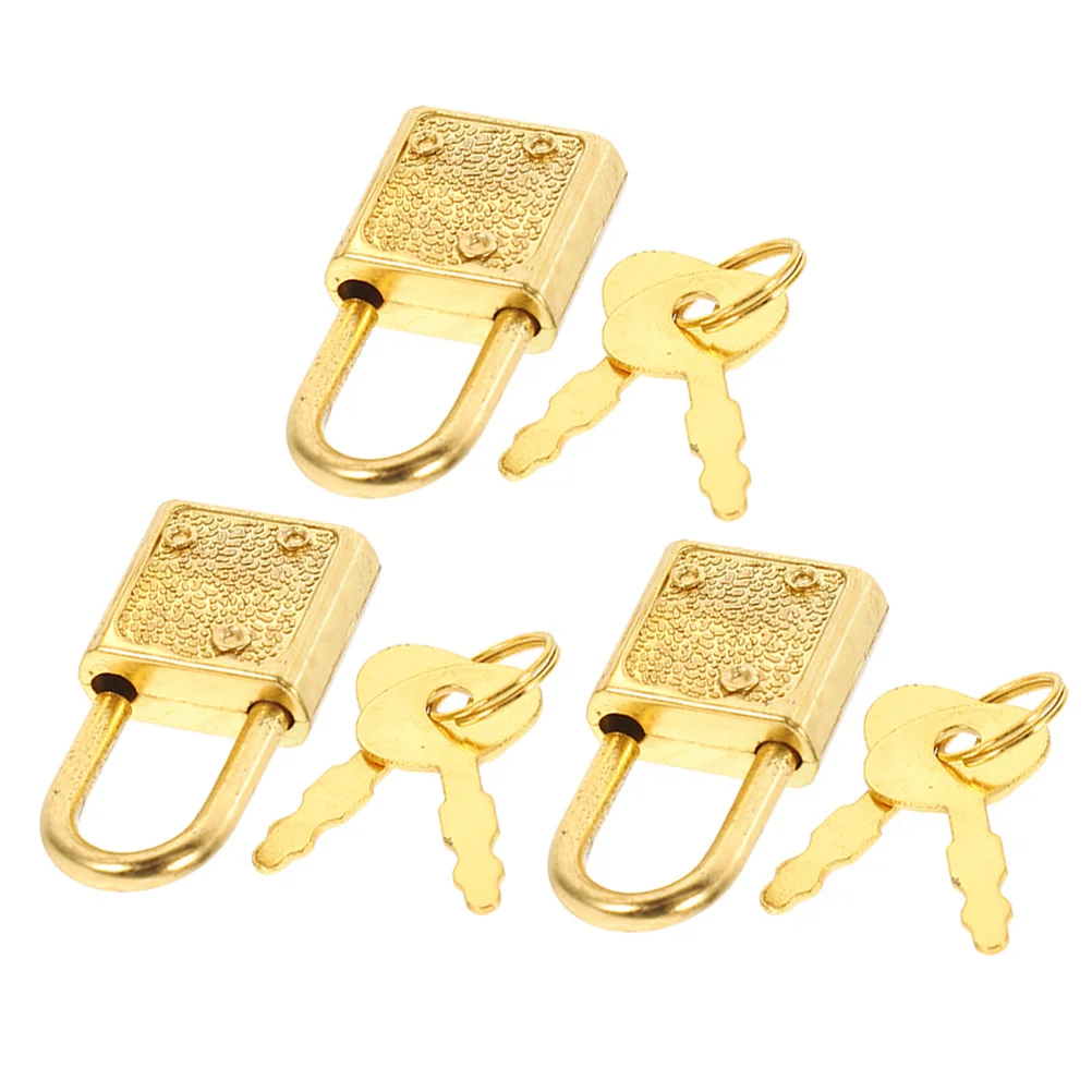 Set di 3 lucchetti decorativi con fibbia a scatto, serrature in stile vintage per portagioie, bavaglini in legno, progetti artigianali fai da te, per la casa