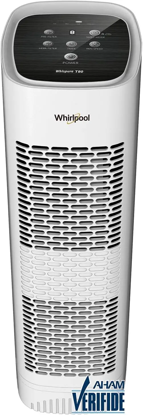 

Whispure True HEPA Air Purifier with Activated Carbon, Removes Allergens, Smoke, Odors, Pet Dander, Mold, Germs – Large White