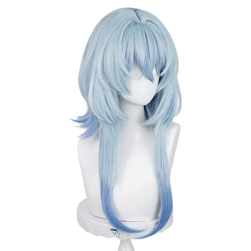 Game Wuthering Waves The Shorekeeper Cosplay Wig Blue Long Heat Resistant Synthetic Hair For Women Men Halloween Costume Party