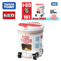 TAKARA TOMY Tomica Cartoon Food Toy Car Open Cup Raku Nissin Ramen Cart Mini Die-cast Car Model Children's Toy Christmas Gift