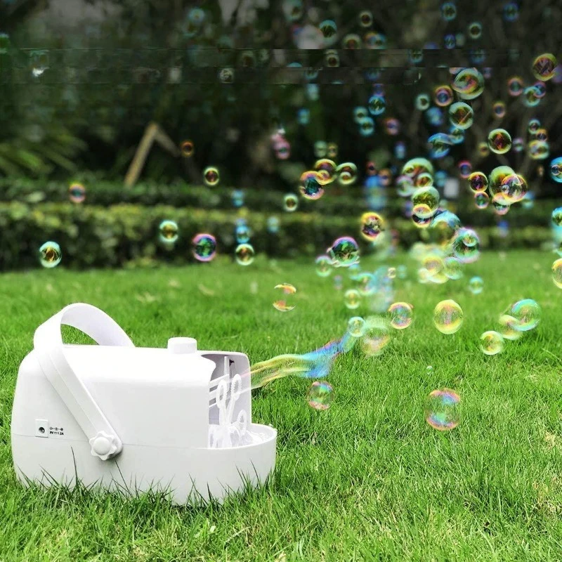Remote Control Bubble Machine - 220V/Battery/Power Bank Powered Auto Bubble Blower for Stage, Wedding, and Kids Play JT40