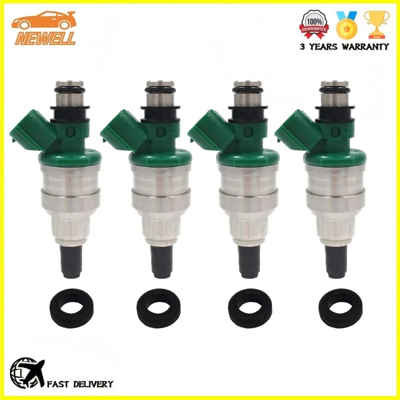 4pcs 15710-83C00 195500-2910 1571083C00 1955002910 High Quality Fuel Injector For Suzuki JIMMY JA11 Fuel Nozzle