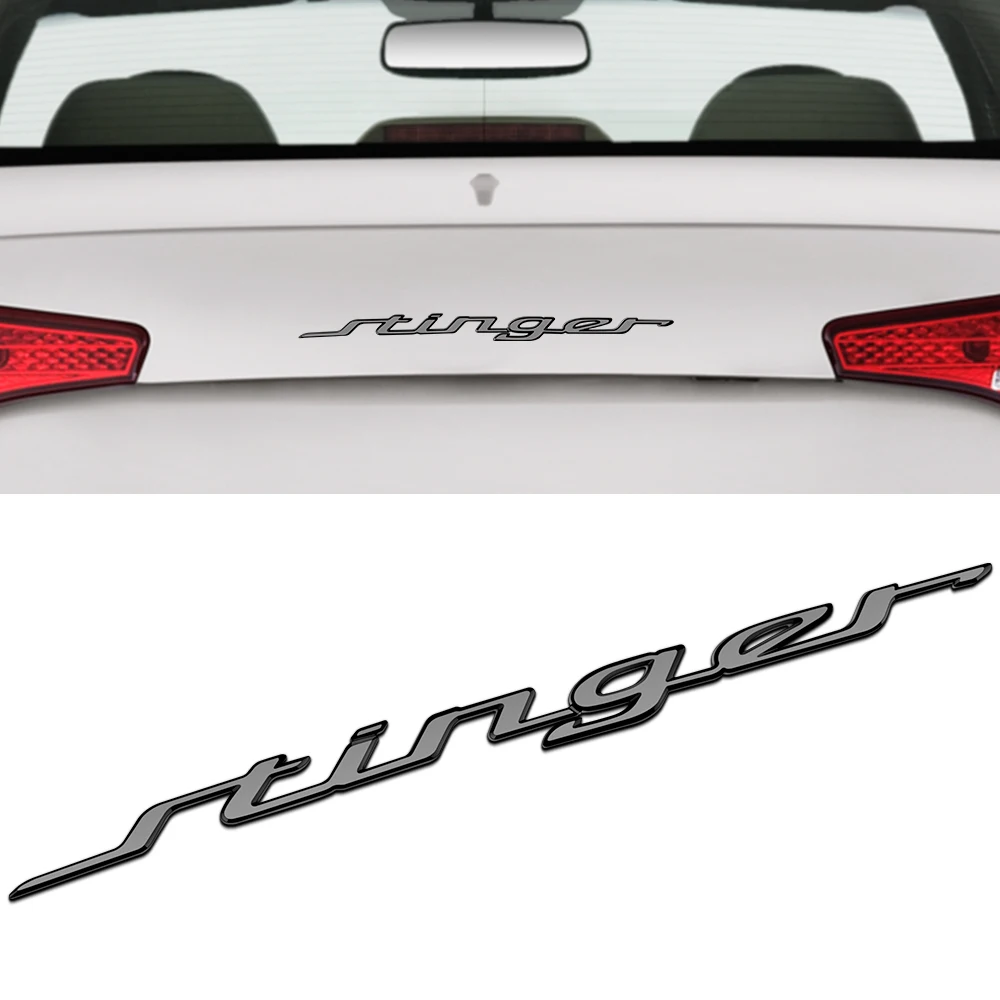 ستينغر شعارات ملصق سيارة الجذع ستينغر لكيا GT خط ستينغر تصفيف السيارة كيا ستينغر الخلفي شعار ملصق كيا اكسسوارات