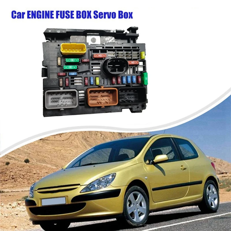 

New Engine Fuse Box R04 6500HH 6500FT 6500KQ 9807028880 For Peugeot 308 607 807 Citroen C4 Servo Box Protection Module