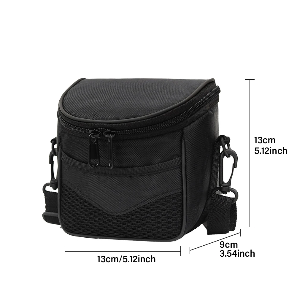 Outdoor Durable Adjustable Strap Travel Small Waterproof Solid Collision Avoidance Storage Case Camera Bag Double Zippers