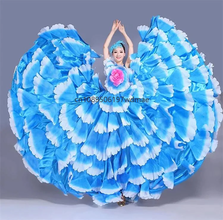 

Adult Dance Performance Costumes Chorus Stage Outfits Opening Dances Swing Skirts Petal Skirts Clothes Women's Long Skirts