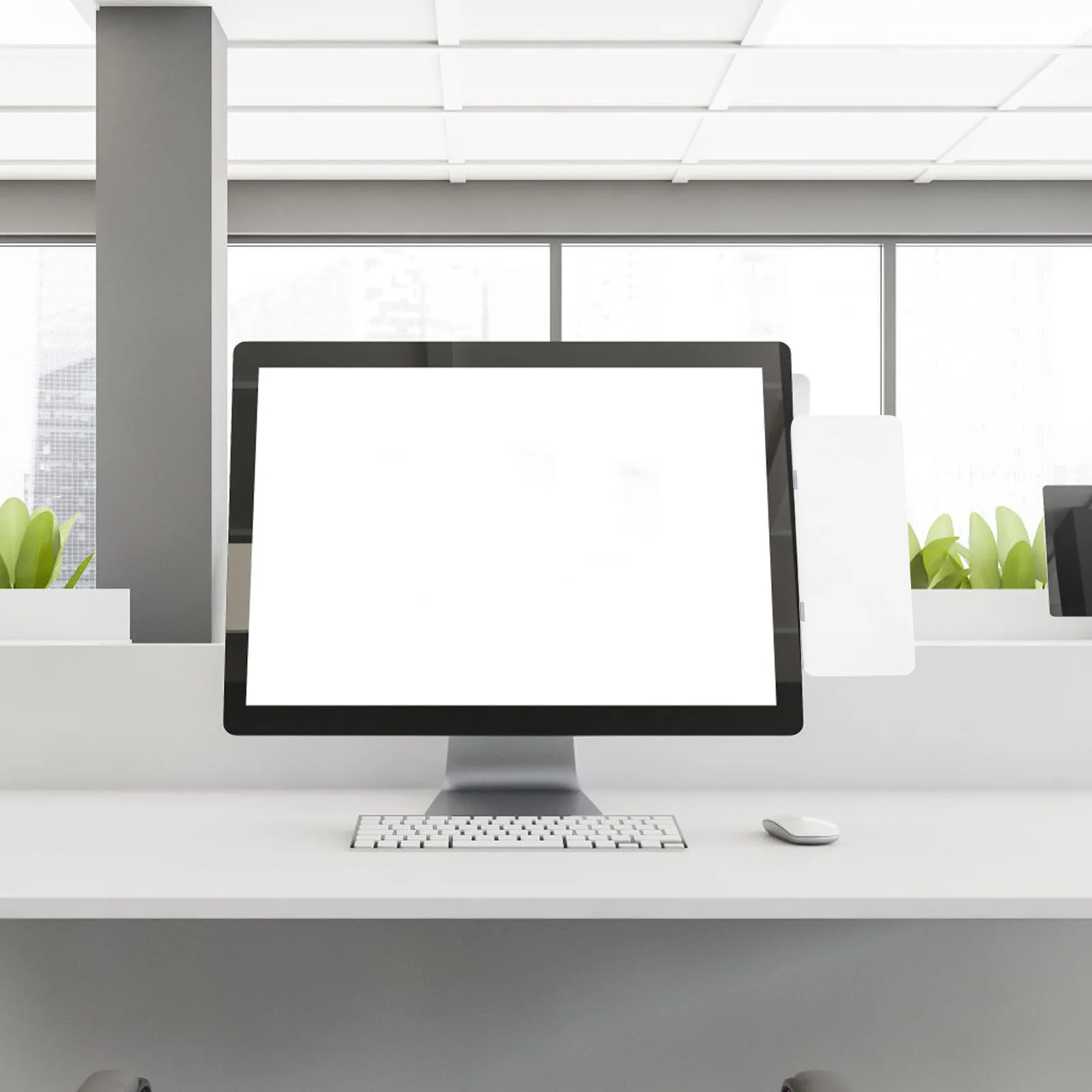 Blocco note per monitor magnetico, pannello per messaggi cancellabile, attacco laterale per schermo del computer, accessori da scrivania per ufficio