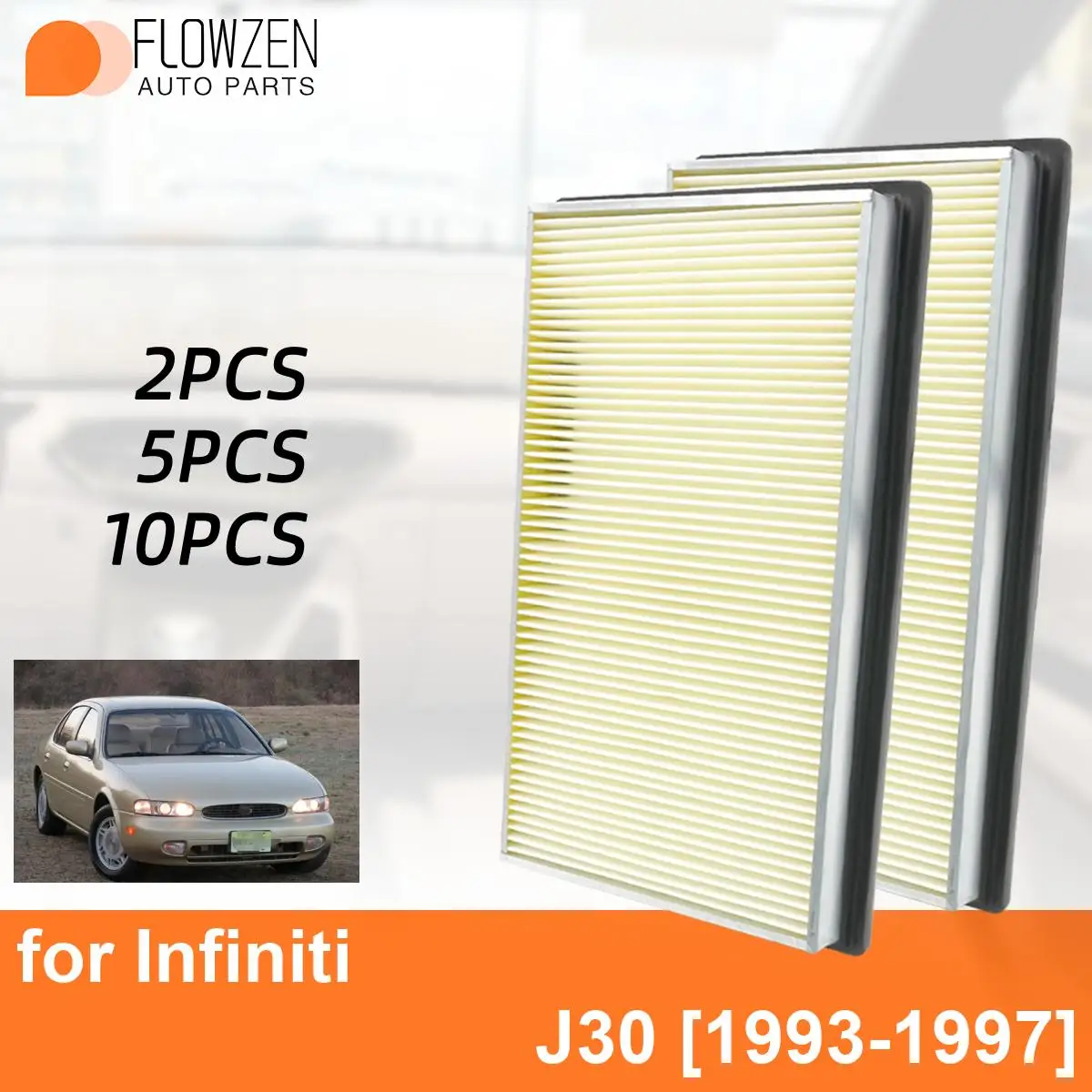 Car Cabin Air Filter for Infiniti J30 1993-1997 Auto Filters Carbon Fiber CA4309 16546-0Z000 16546-70J10 16546-V0100