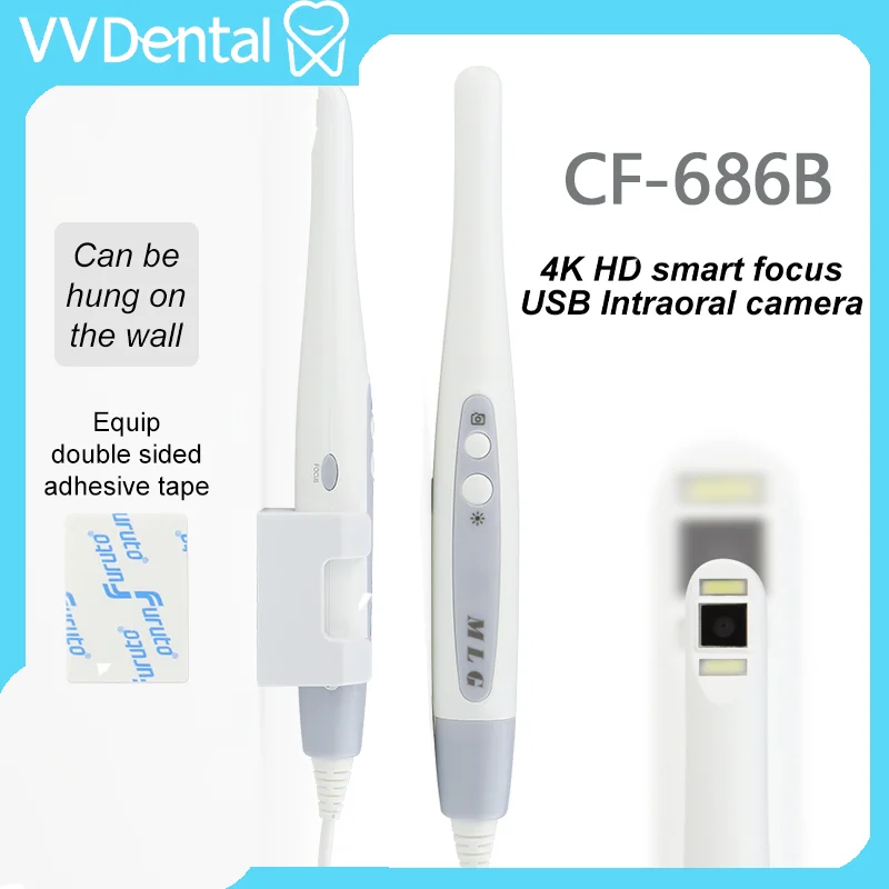 VVDental 4K Mega Pixel Intraoral Camera High Definition with 8 LEDs USB 2.0 Intra Oral Endoscope 3264*2448 Resolution for Dental