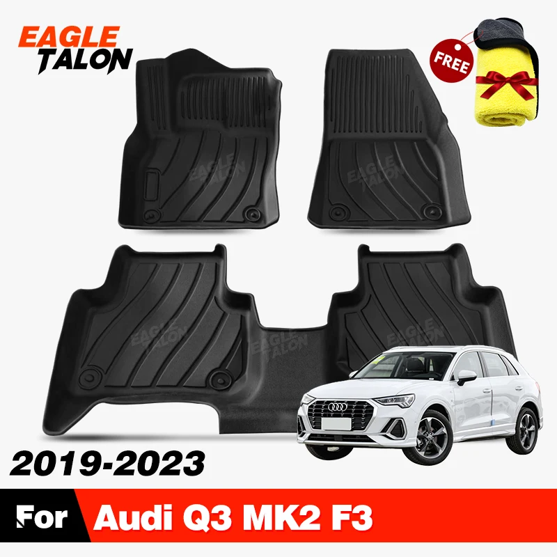 Custom All-Weather TPE Car Floor Mat For Audi Q3 F3 2019-2023 2020 2021 2022 Carpet Cover Interior Protector Accessories Parts