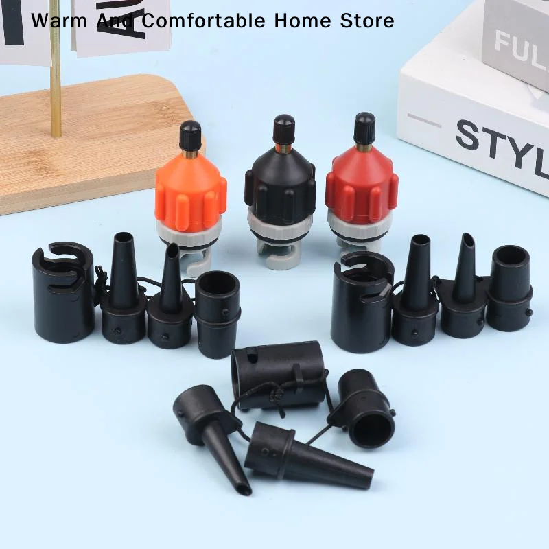 1Set PVC Air Valve Adaptor For SUP Board Inflatable Pump Adapter Paddle Boat Kayak Air Valve Pump Tire Air Connector Combo Kit