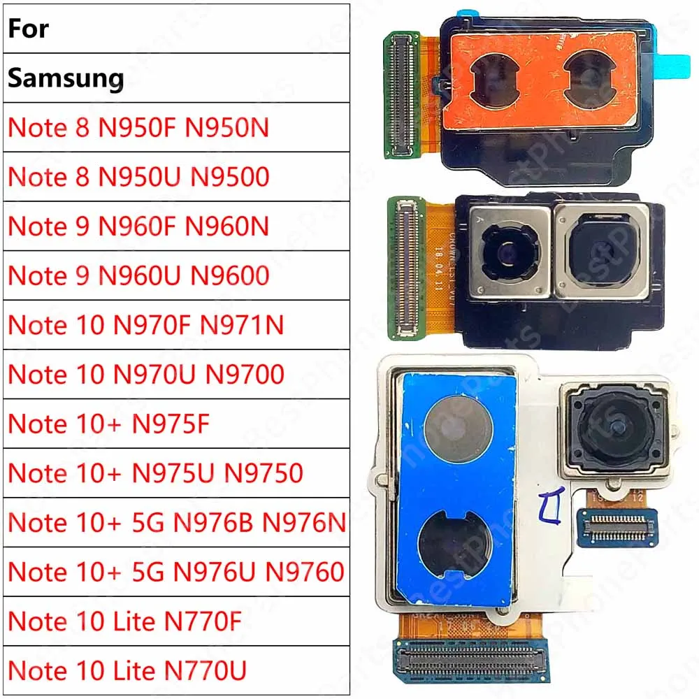 

Задняя камера для Samsung Galaxy Note 9 10 Lite 10+ Plus 5G 8 N960 N970 N975 N976 N770 N950, модуль задней камеры, гибкие детали
