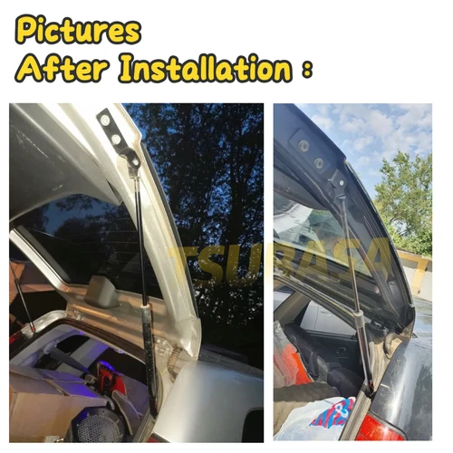 Imagen 2 del producto Amortiguadores de portón trasero para Suzuki Ignis FH MH 2000-2008, Suzuki Swift HT51S, Subaru Justy - Amortiguadores de maletero y pistones de soporte de elevación