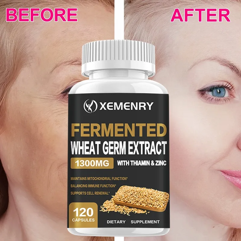 Extracto de gérmenes de trigo fermentado: mejora la inmunidad, promueve el renovación celular, antienvejecimiento, mejora la piel, el cabello y la función digestiva